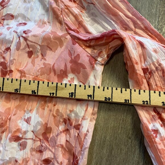 JM Collection Petite Pink Floral Button Down Size 14P - Picture 4 of 5